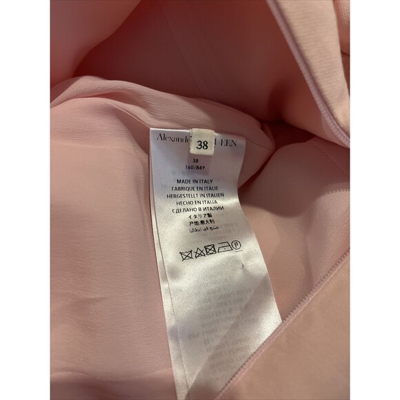NWT. $3190 ALEXANDER MCQUEEN PEPLUM DRESS Pink IT38 / US2 - Picture 15 of 16